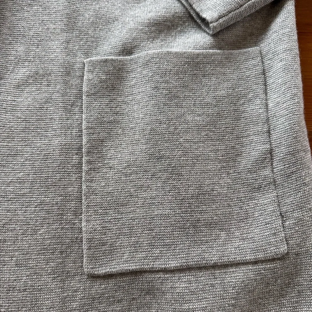 J. Crew Sophie open-front sweater-blazer • Size Medium • Dove Gray